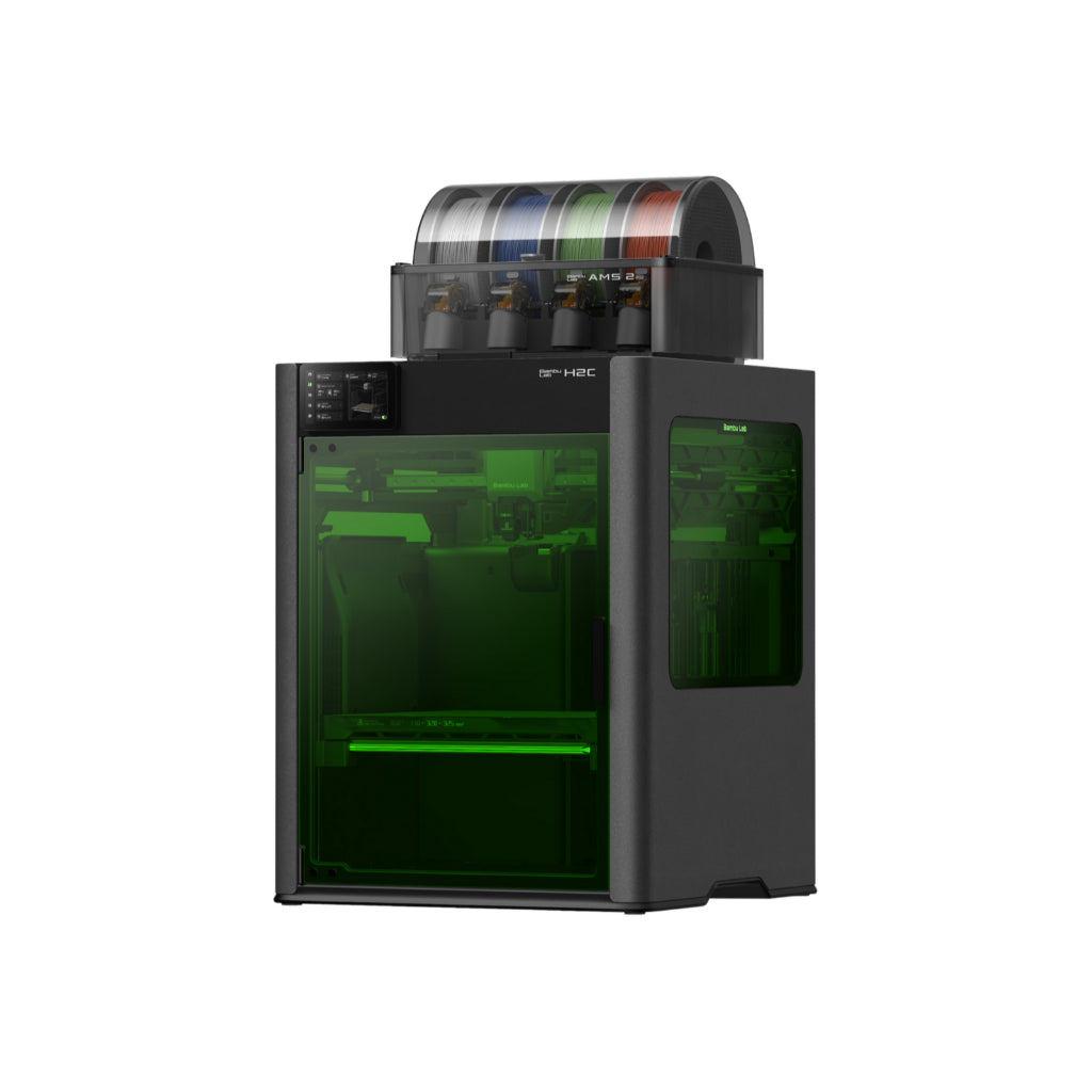 Bambu Lab H2C Multi Material 3D Printer with Vortek Interchangeable Nozzle System - Combo/10w/40w Laser Combo